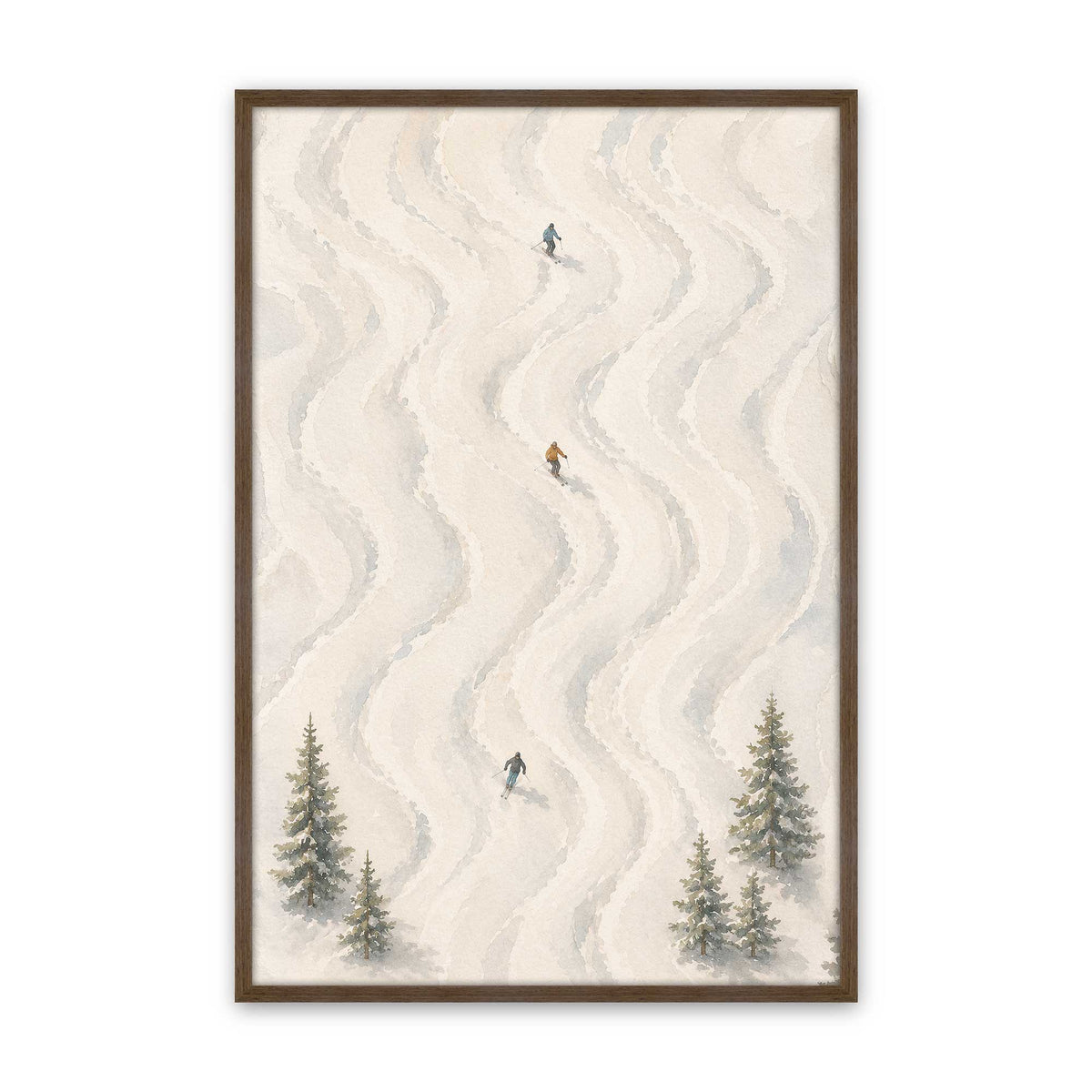 [Color:Walnut], Picture of art in a Walnut frame
