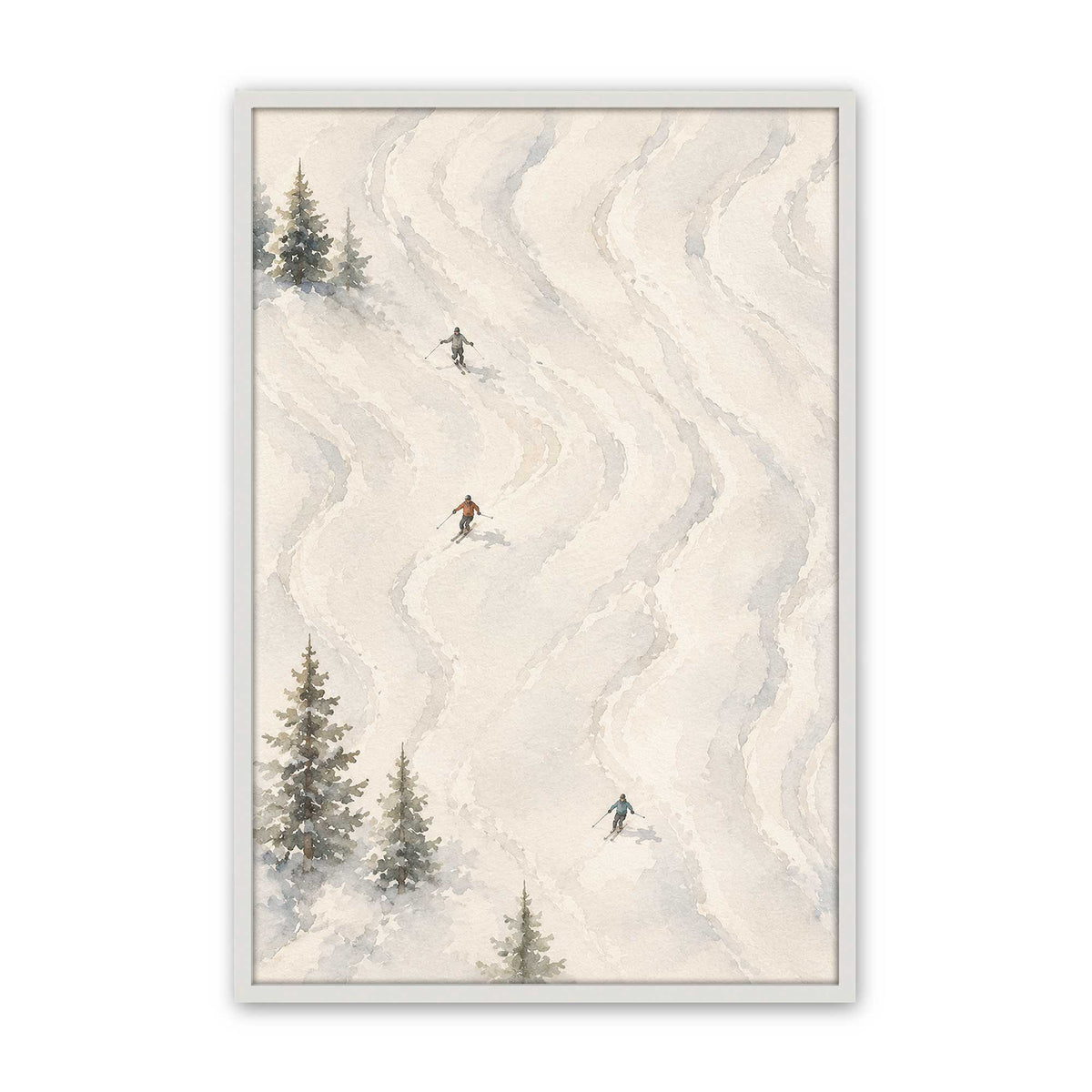 [Color:Opaque White], Picture of art in an Opaque White frame