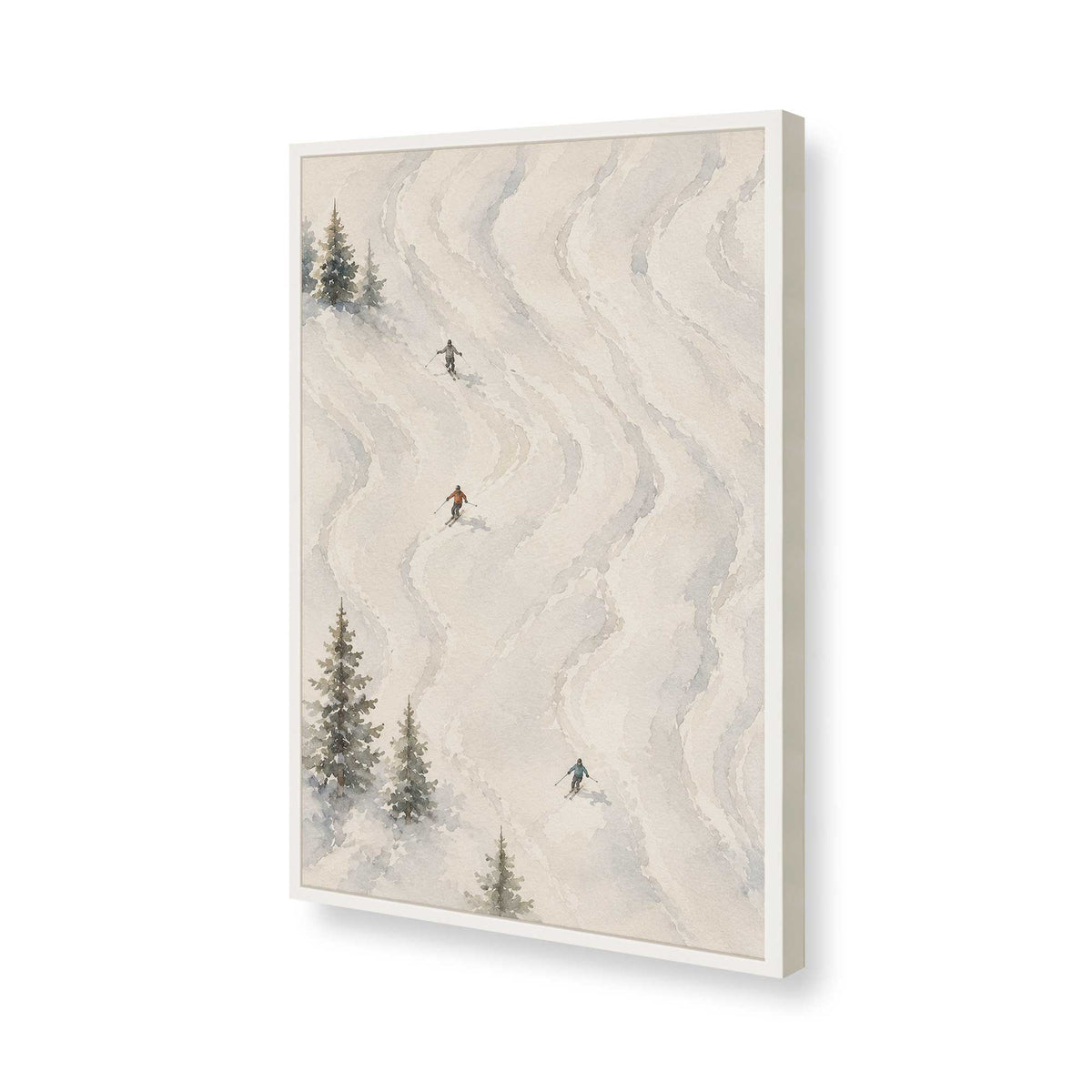 [Color:Opaque White], Picture of art in a Opaque White frame of the corner