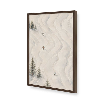 [Color:Brown], Picture of art in a Brown frame of the corner