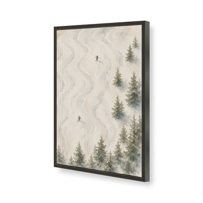 [Color:Satin Black], Picture of art in a Satin Black frame of the corner