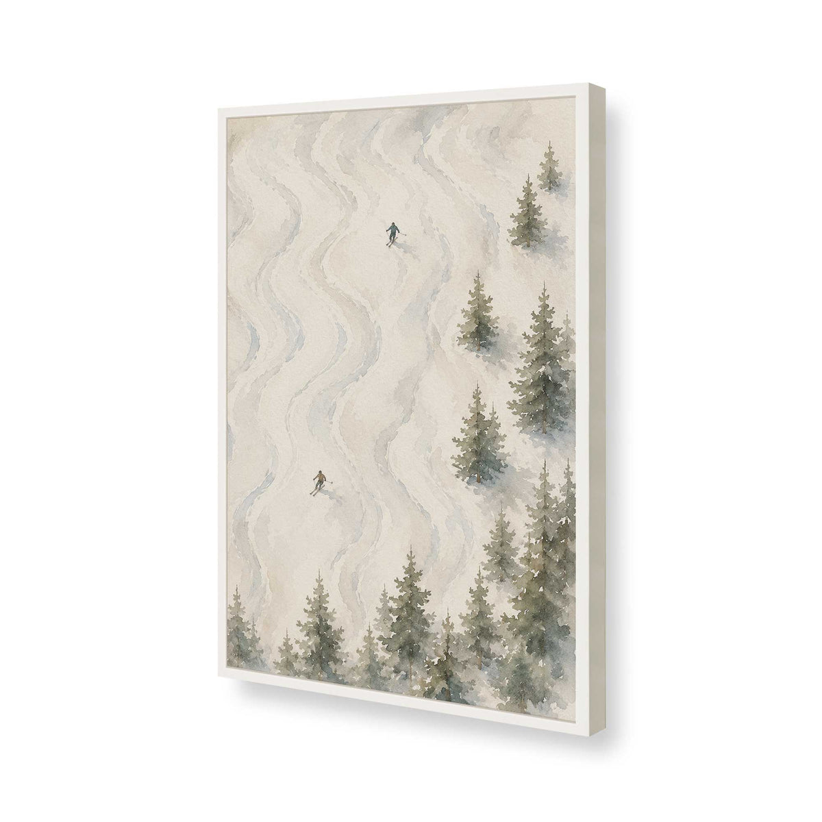 [Color:Opaque White], Picture of art in a Opaque White frame of the corner