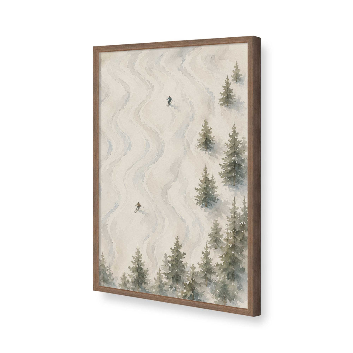 [Color:Walnut], Picture of art in a Walnut frame of the corner