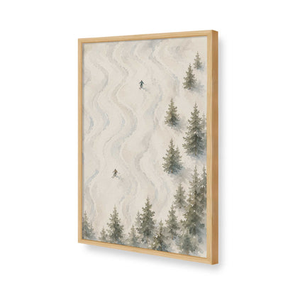 [Color:American Maple], Picture of art in a American Maple frame of the corner