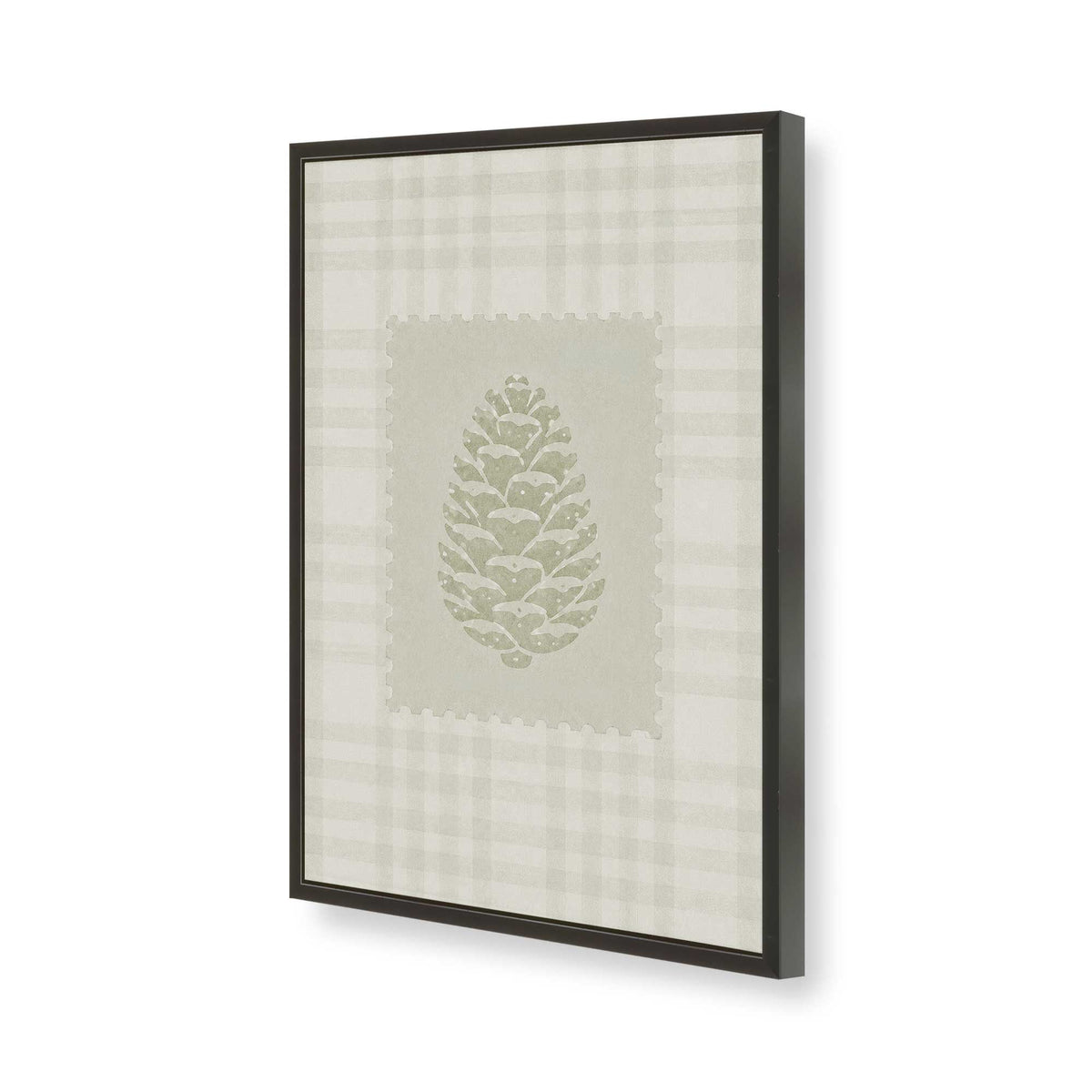 [Color:Satin Black], Picture of art in a Satin Black frame of the corner
