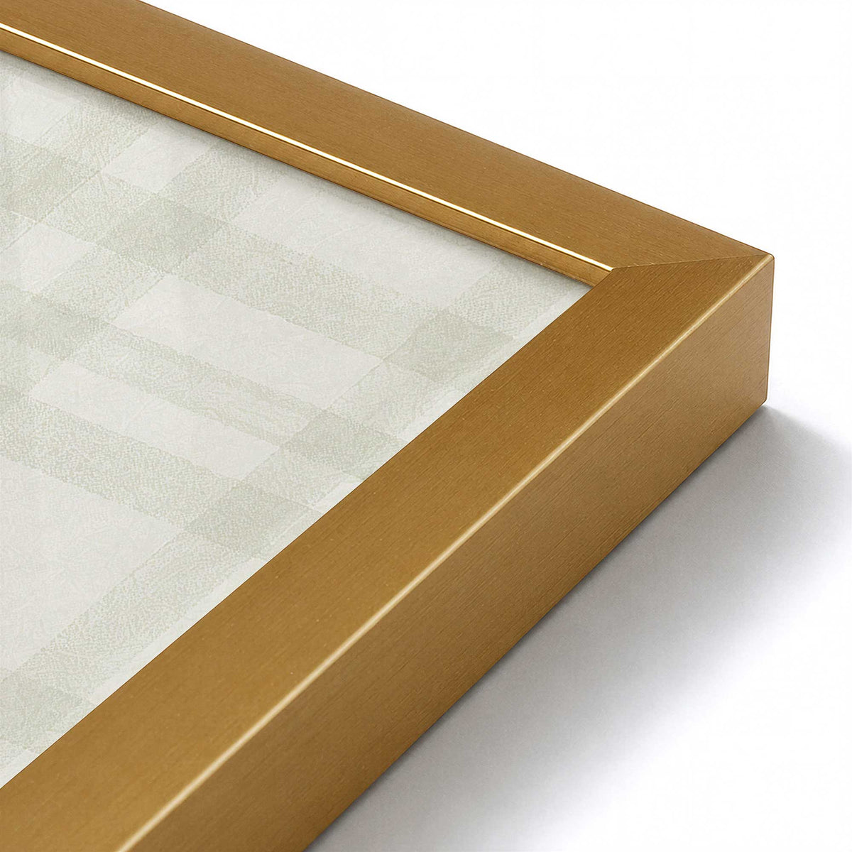 [Color:Polished Gold], Picture of art in a Polished Gold frame at an angle