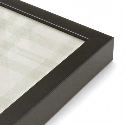 [Color:Satin Black], Picture of art in a Satin Black frame at an angle