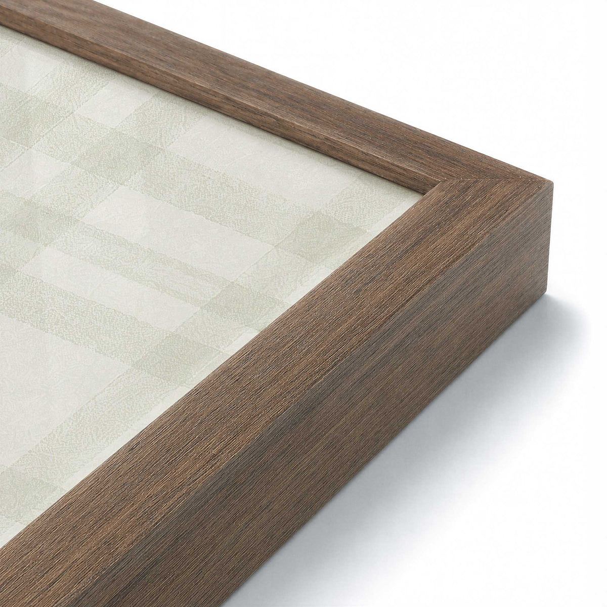 [Color:Walnut], Picture of art in a Walnut frame at an angle