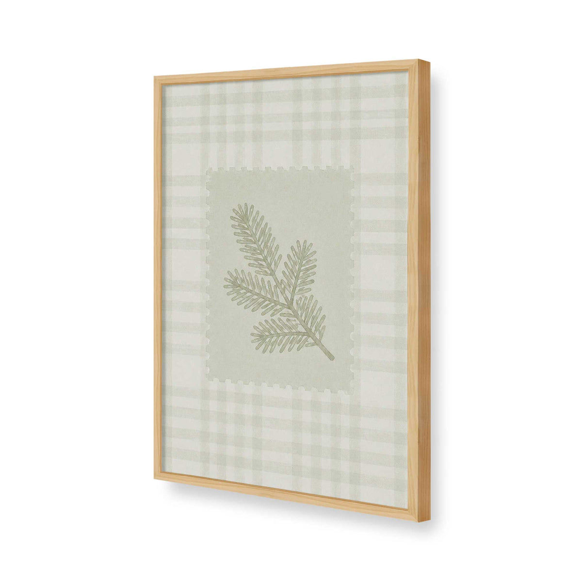 [Color:American Maple], Picture of art in a American Maple frame of the corner