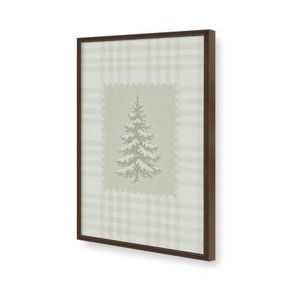 [Color:Brown], Picture of art in a Brown frame of the corner