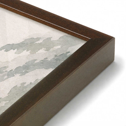 [Color:Brown], Picture of art in a Brown frame at an angle