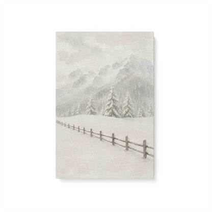 Snowed in Somewhere Duo, Set of 4 Canvas Prints