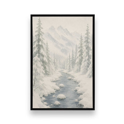 Snowed in Somewhere Duo, Set of 4 Canvas Prints