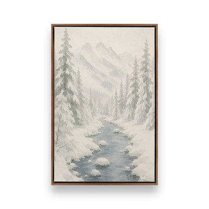 Snowed in Somewhere Duo, Set of 4 Canvas Prints