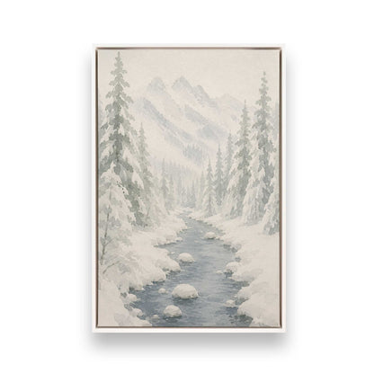 Snowed in Somewhere Duo, Set of 4 Canvas Prints
