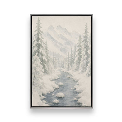 Snowed in Somewhere Duo, Set of 4 Canvas Prints