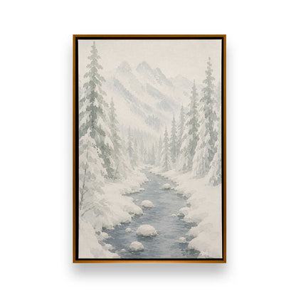 Snowed in Somewhere Duo, Set of 4 Canvas Prints