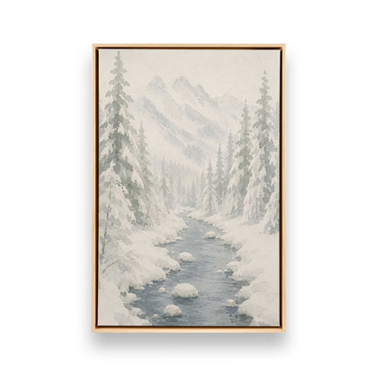 Snowed in Somewhere Duo, Set of 4 Canvas Prints