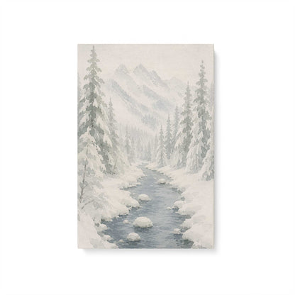 Snowed in Somewhere Duo, Set of 4 Canvas Prints