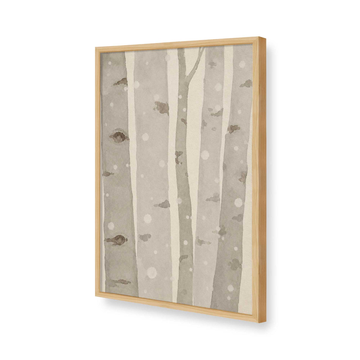 [Color:American Maple], Picture of art in a American Maple frame of the corner