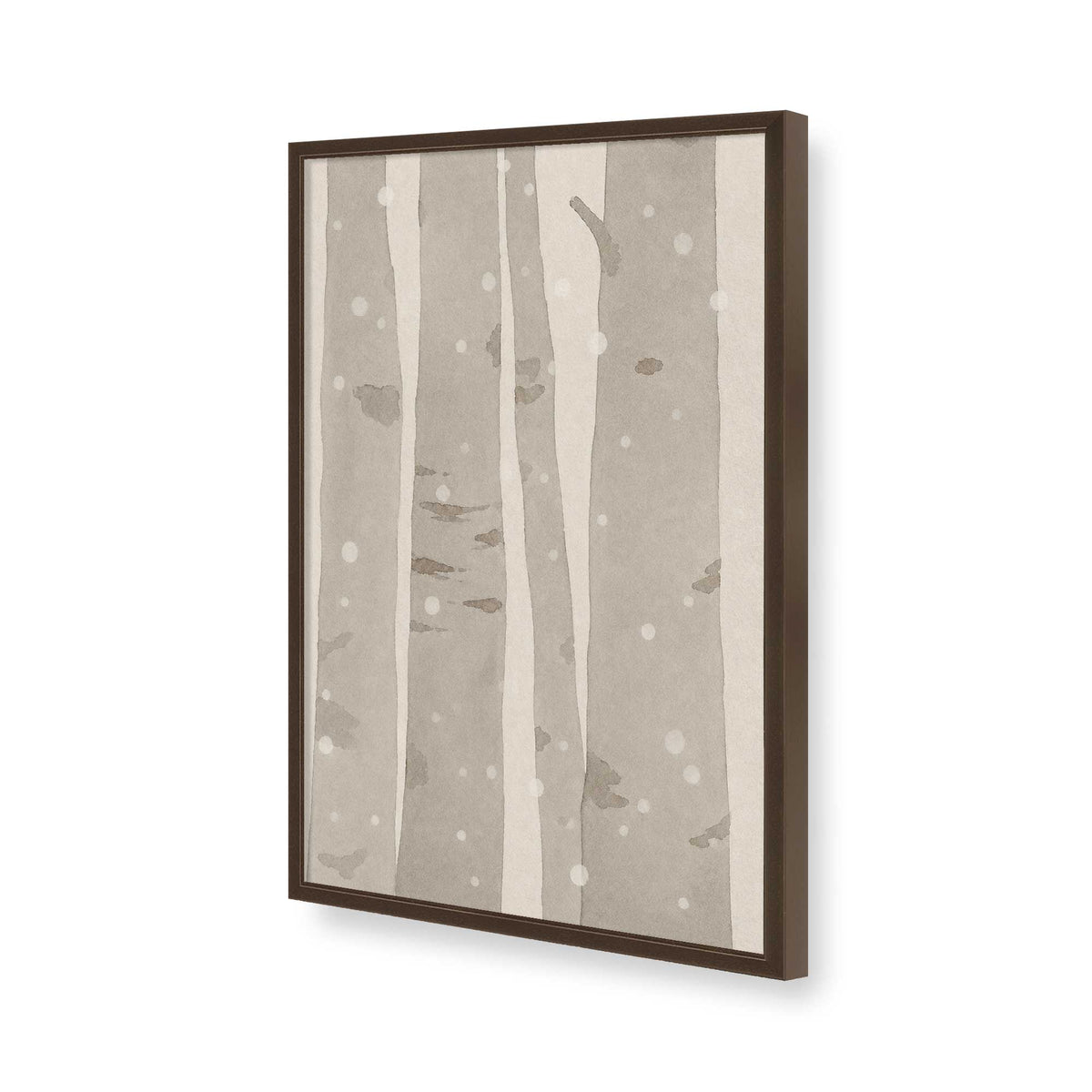 [Color:Brown], Picture of art in a Brown frame of the corner