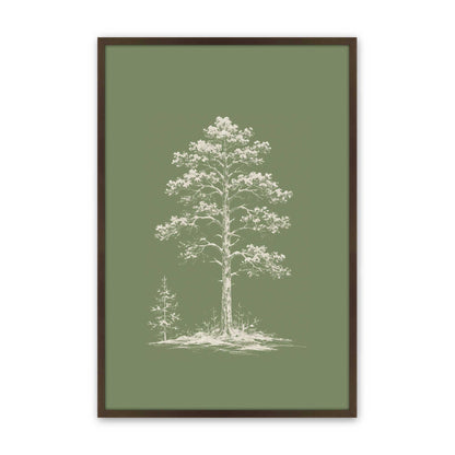 [Color:Brown], Picture of art in a Brown frame