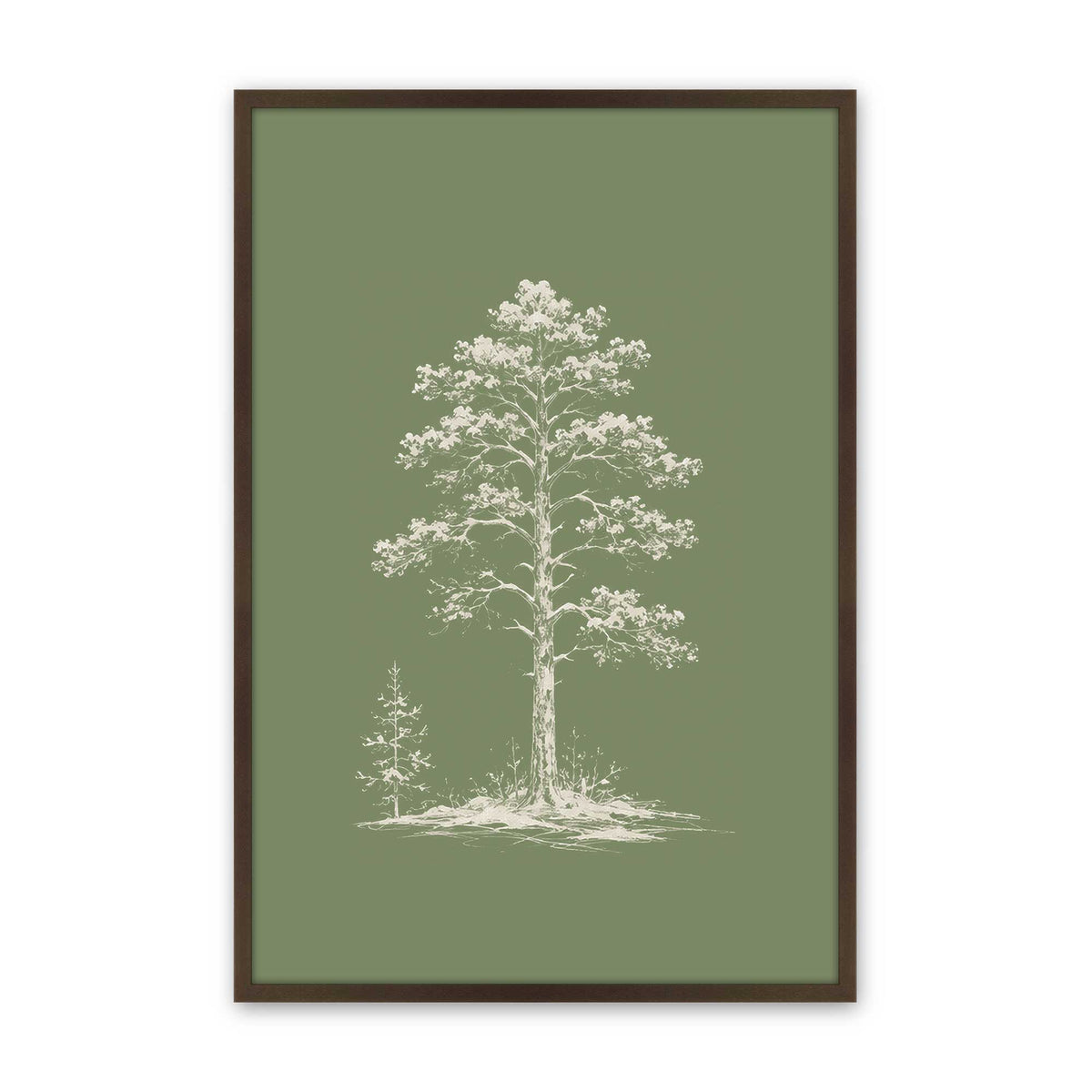 [Color:Belvinder Brown], Picture of art in a Belvinder Brown frame