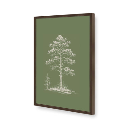 [Color:Brown], Picture of art in a Brown frame of the corner