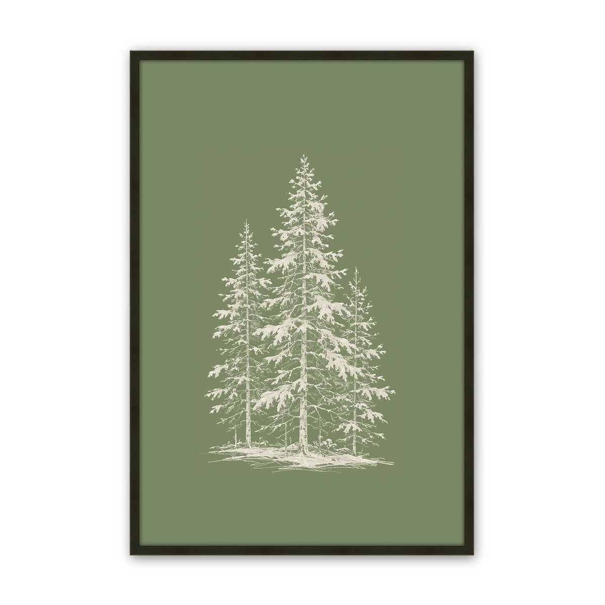 [Color:Satin Black], Picture of art in a Satin Black frame