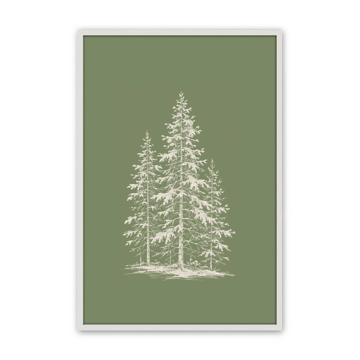 [Color:Opaque White], Picture of art in an Opaque White frame
