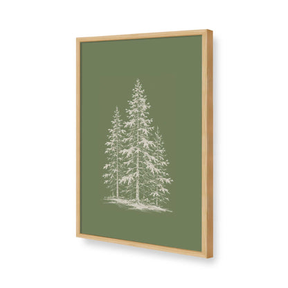 [Color:American Maple], Picture of art in a American Maple frame of the corner