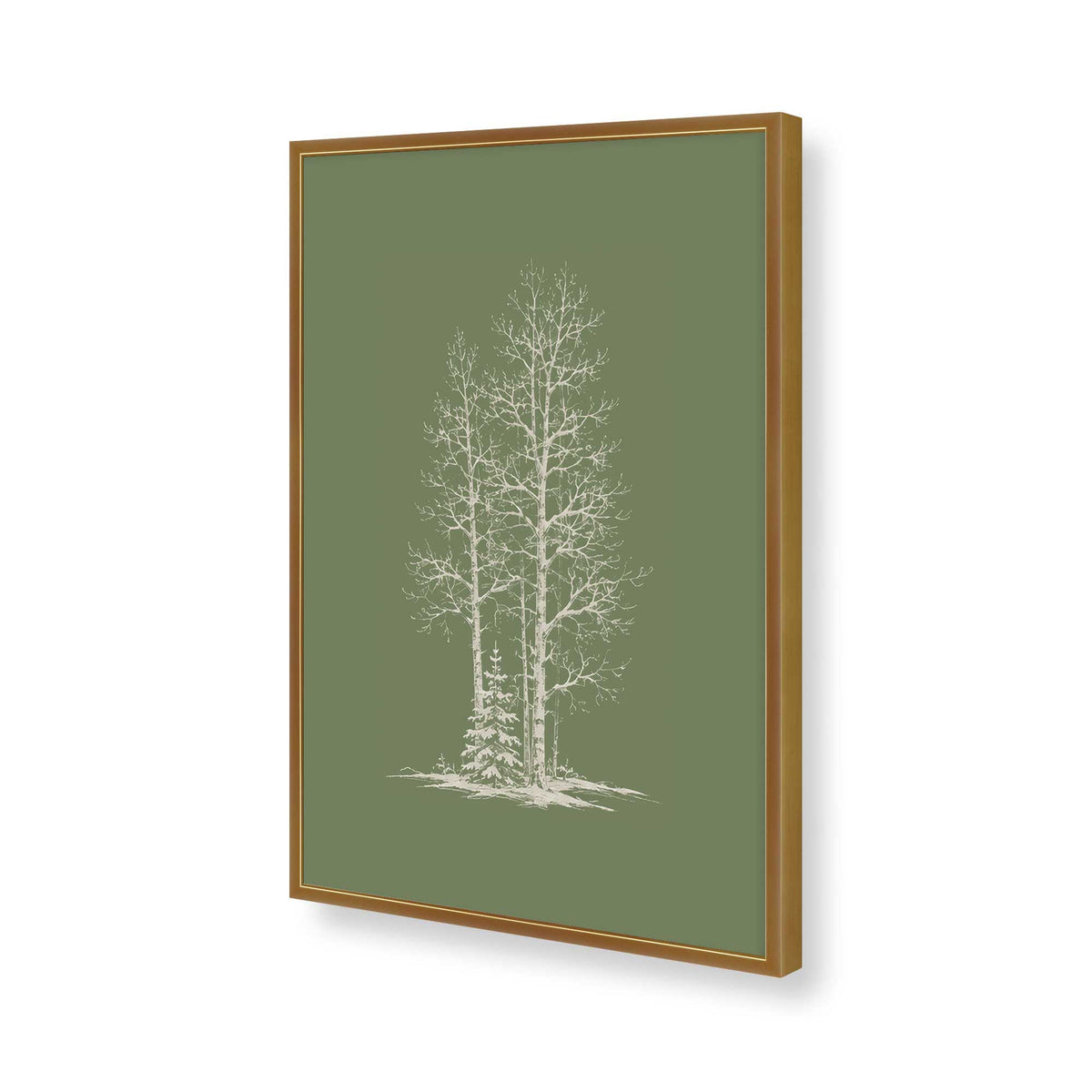 [Color:Polished Gold], Picture of art in a Polished Gold frame of the corner