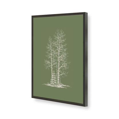 [Color:Satin Black], Picture of art in a Satin Black frame of the corner