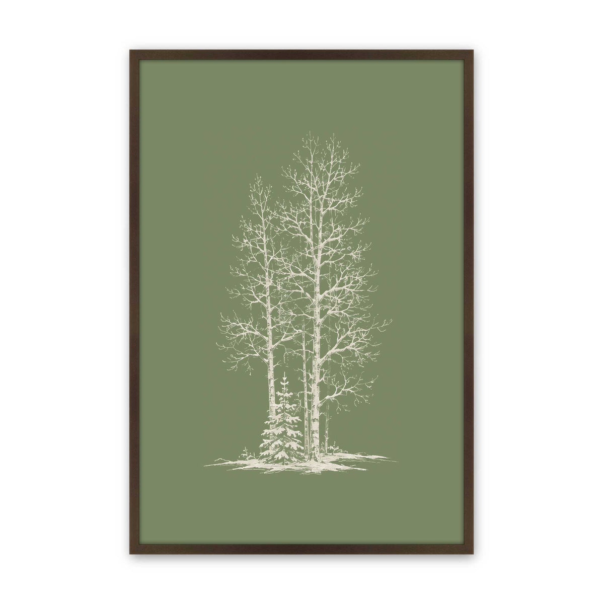 [Color:Brown], Picture of art in a Brown frame