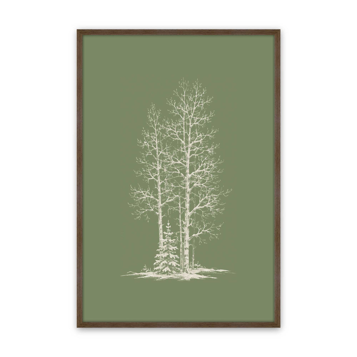 [Color:Walnut], Picture of art in a Walnut frame