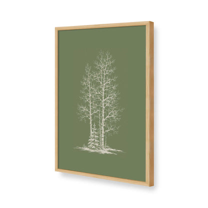 [Color:American Maple], Picture of art in a American Maple frame of the corner