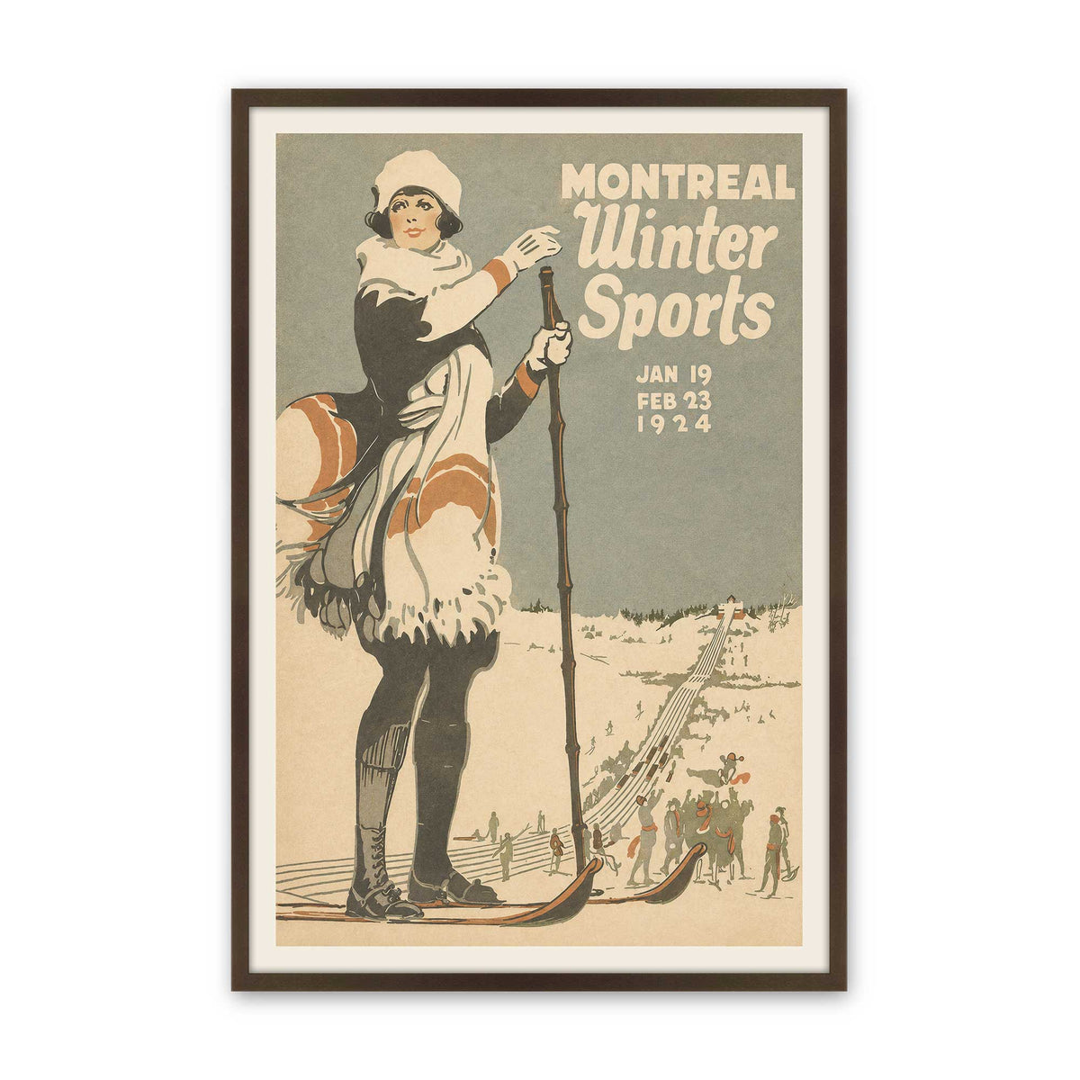 [Color:Belvinder Brown], Picture of art in a Belvinder Brown frame