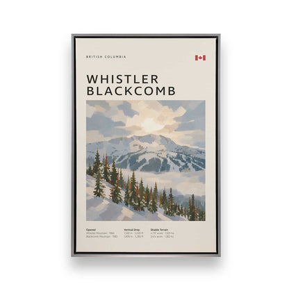 Canadian Powder Day Trio, Set of 3 Canvas Prints