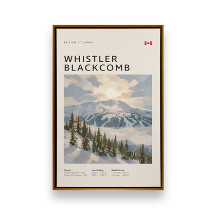 Canadian Powder Day Trio, Set of 3 Canvas Prints