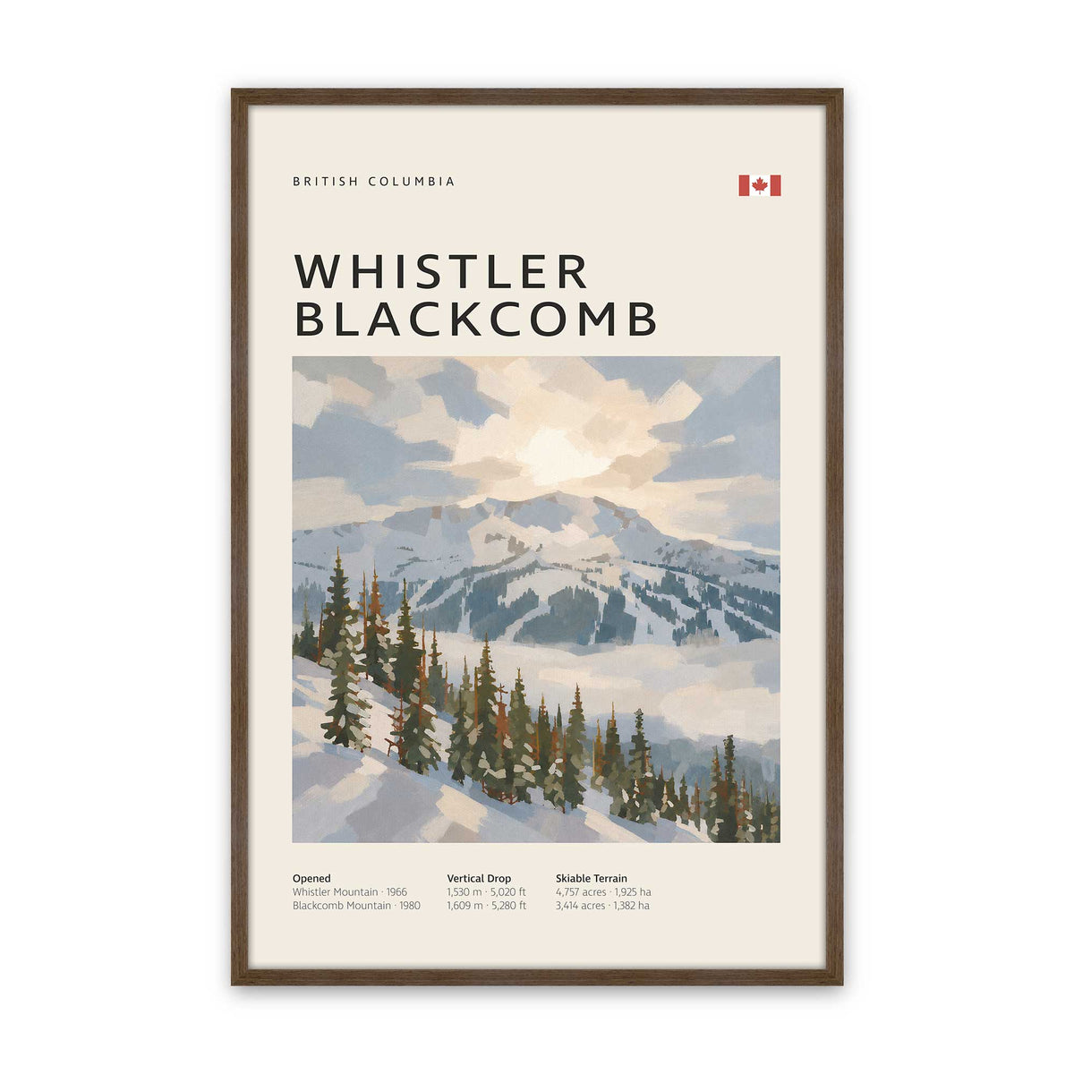 Canadian Powder Day Trio Set of 3 At Prints