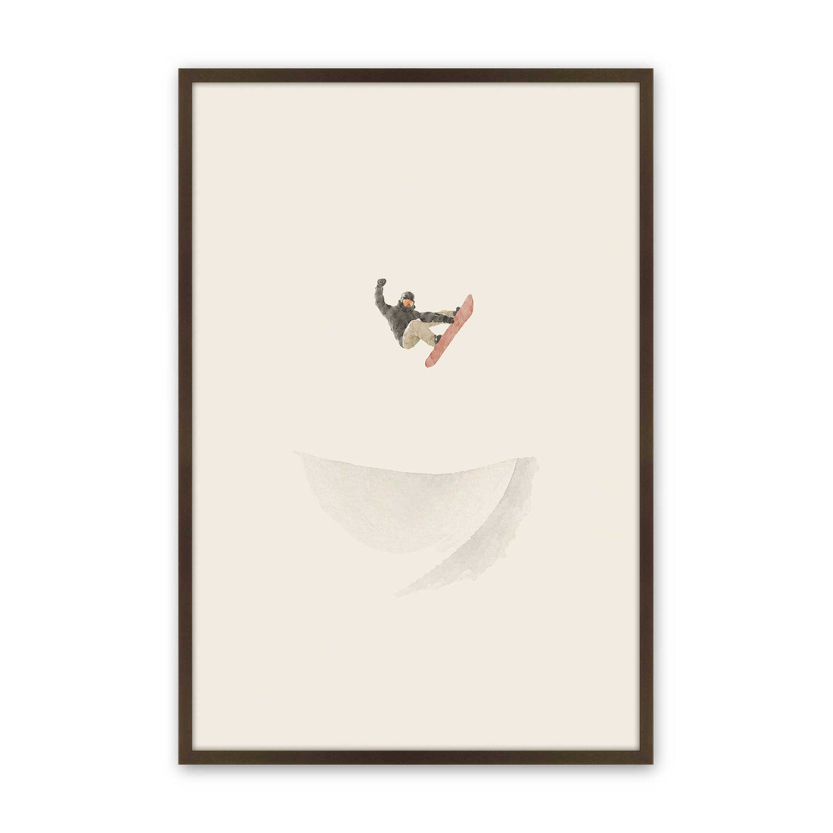 [Color:Brown], Picture of art in a Brown frame