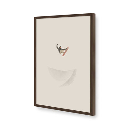 [Color:Brown], Picture of art in a Brown frame of the corner