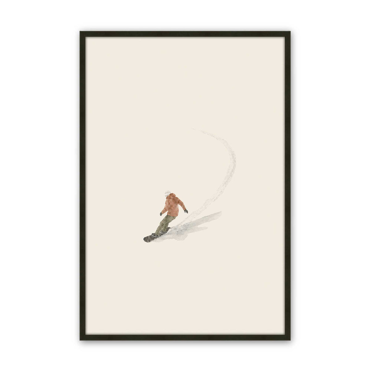 [Color:Satin Black], Picture of art in a Satin Black frame