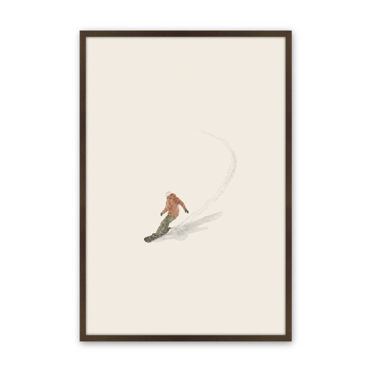 [Color:Brown], Picture of art in a Brown frame