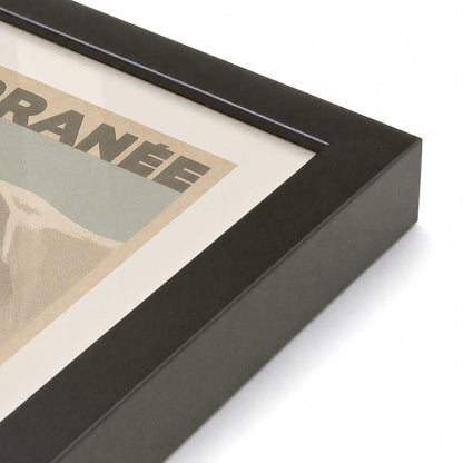 [Color:Satin Black], Picture of art in a Satin Black frame of the corner