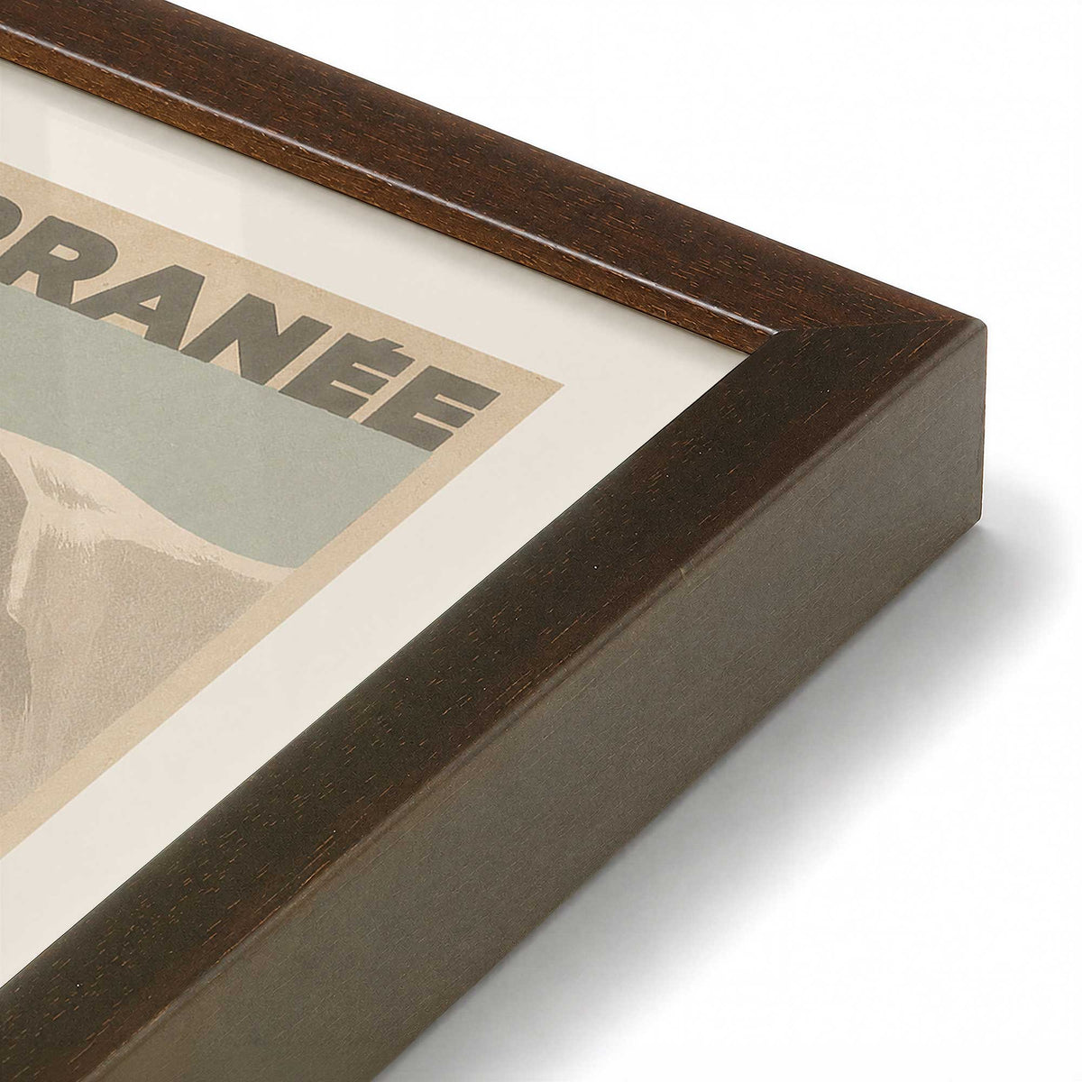 [Color:Belvinder Brown], Picture of art in a Belvinder Brown frame of the corner