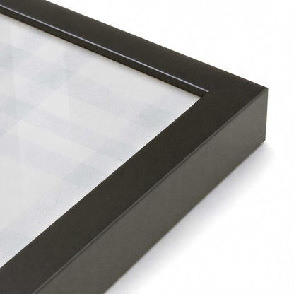 [Color:Satin Black], Picture of art in a Satin Black frame of the corner