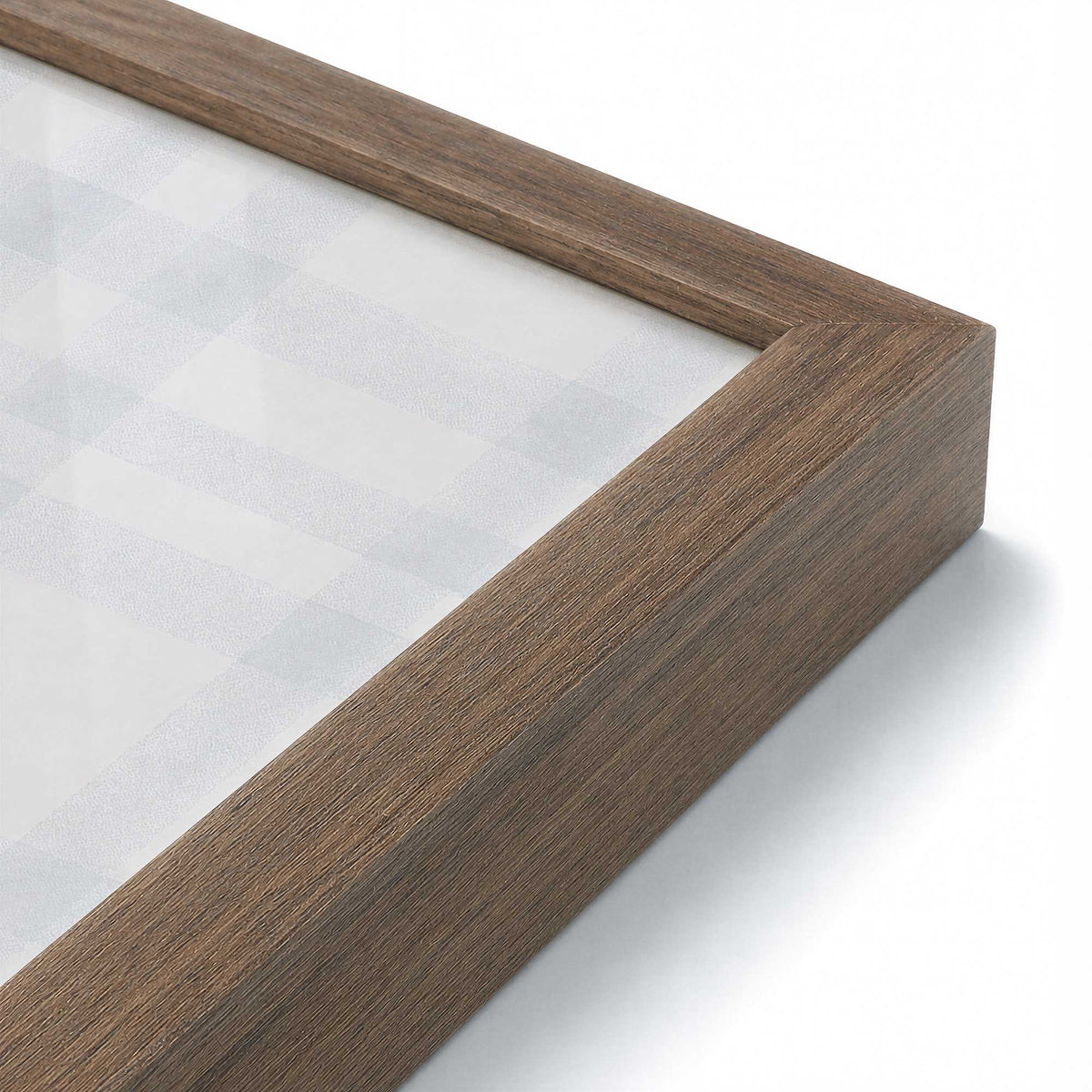 [Color:Walnut], Picture of art in a Walnut frame of the corner
