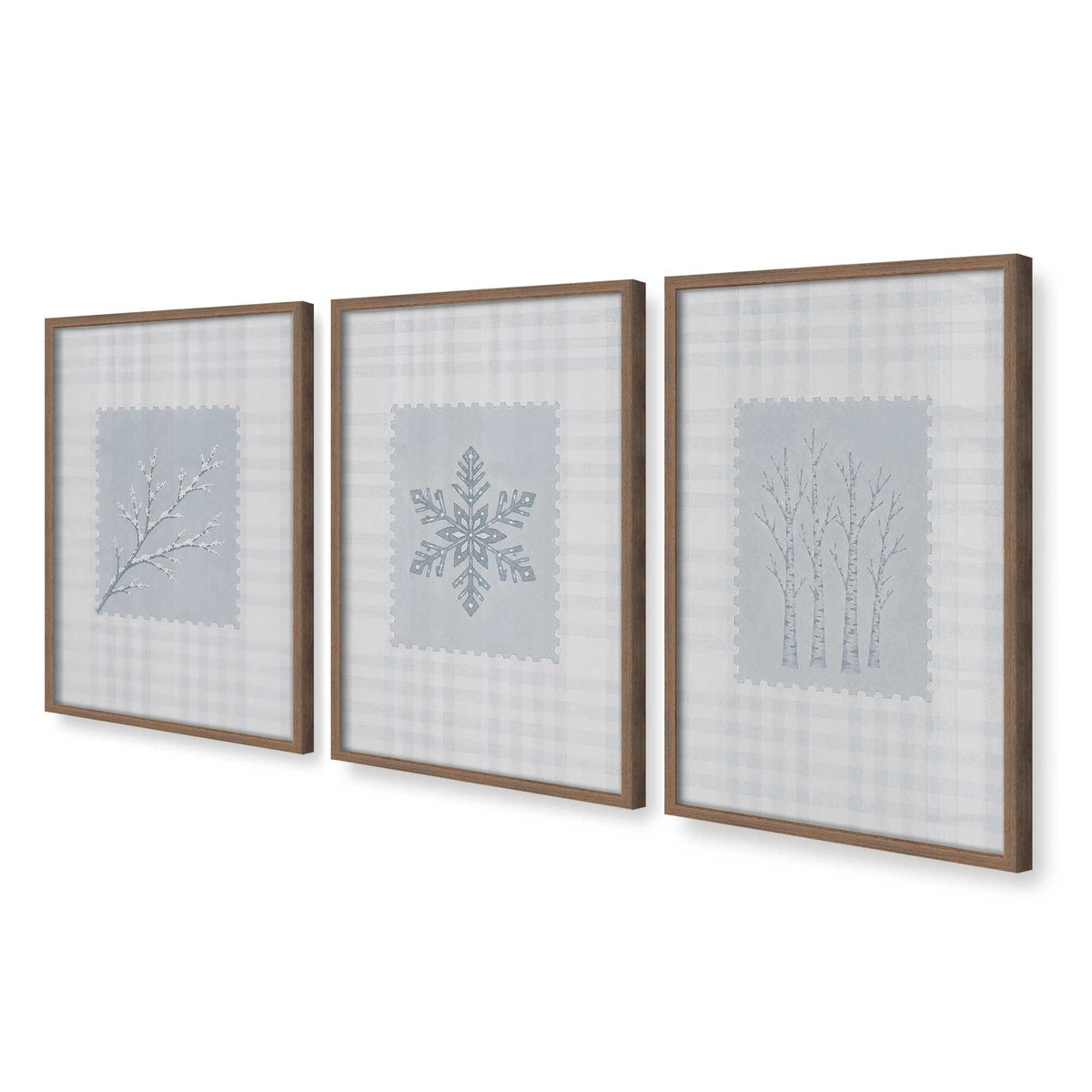 [Color:Walnut], Picture of art in a Walnut frame at an angle