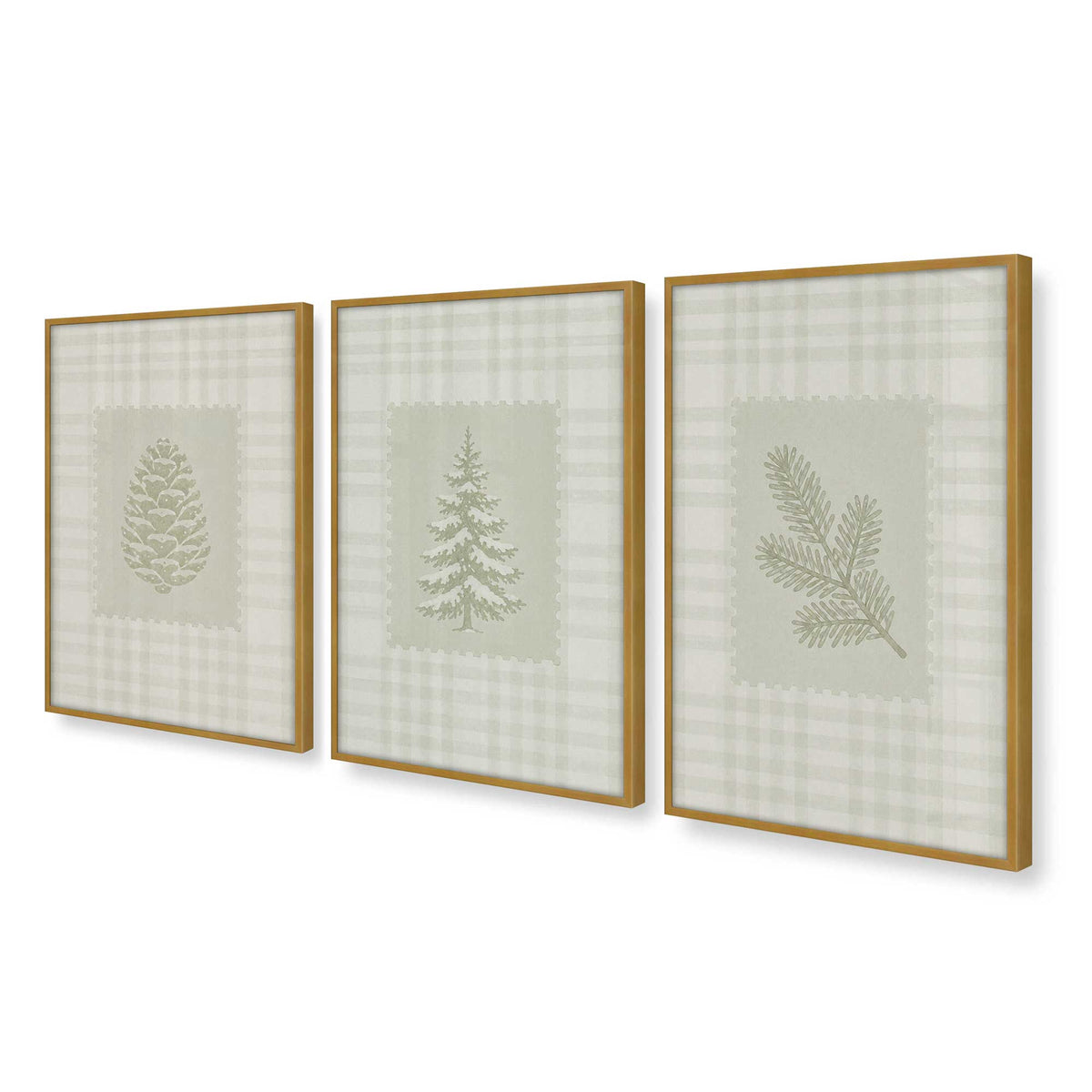 [Color:Polished Gold], Picture of art in a Polished Gold frame at an angle